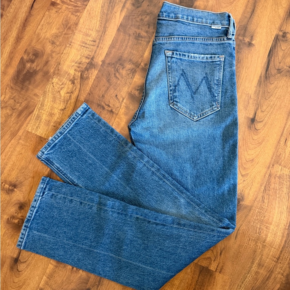 MOTHER Mid-rise Dazzler Ankle Jeans